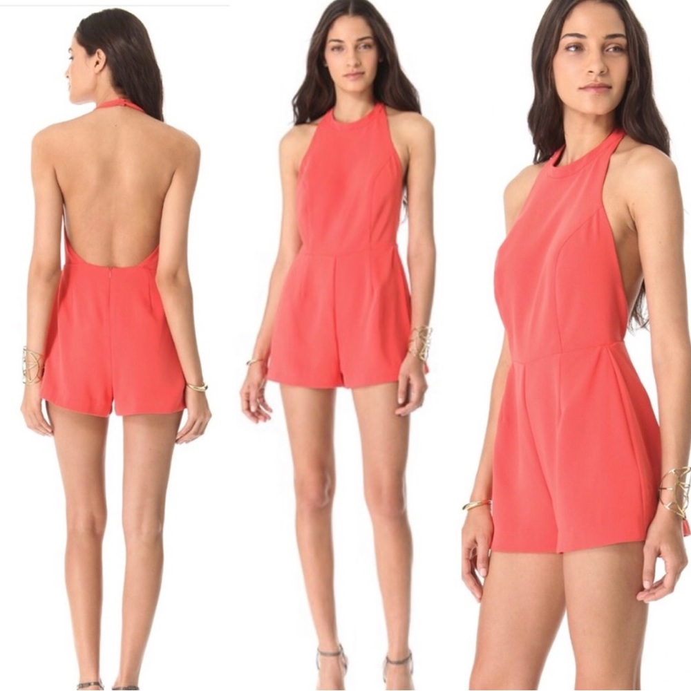 Bec & Bridge Halter Shorts Romper